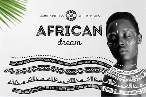 矢量非洲梦系列工艺品设计素材包AI画笔African dream