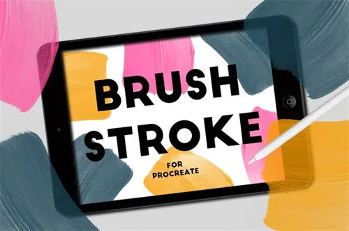 适用于Procreate的颜料笔刷套装BRUSH STROKE STA