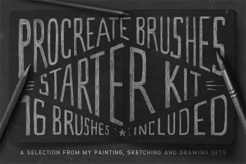 肌理笔刷下载 Procreate Brushes Starter Ki