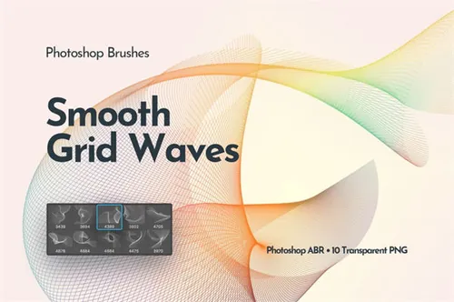 时尚动感潮流抽象高科技质感流动网络flowing-network-wa