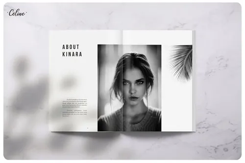 时尚摄影作品集图册设计模板 画册模板 KINARA Photography Portfolio 3768745