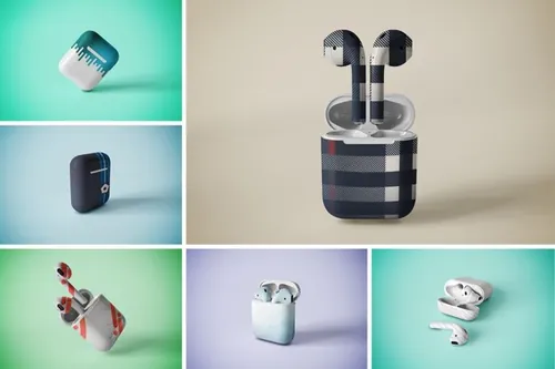 高品质耳机模型盒耳机盒展示模板 airpods-mockup