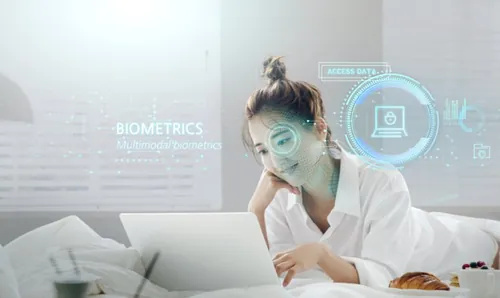 【网络安全】生物高新未来科技全息影像CG合成概念海报PSD模板