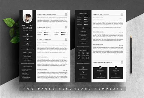 现代简约简历求职信设计模板 Top-10-Word-Resume-Bundle