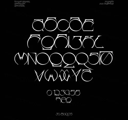 受网络电子游戏影响的未来设计美学冷酷的英文装饰字体 Rembagram - Boogue
