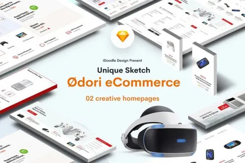 电子设备电商网页ＵＩ模板下载（Sketch）