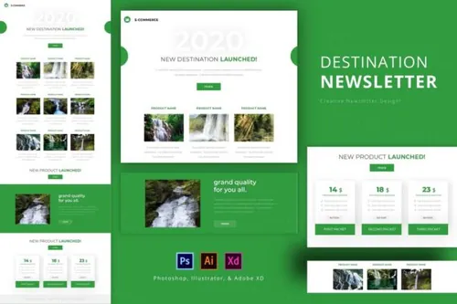 优秀的电子邮件EDM营销模板下载（XD,Ai,PSD）