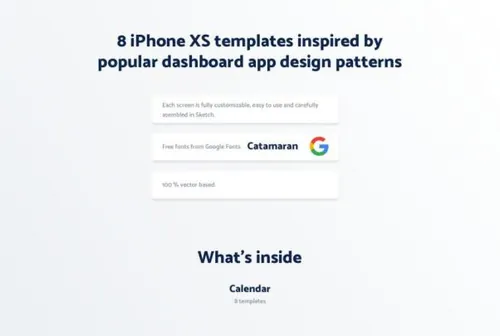 高级移动端日历 App UI KIT（Sketch）