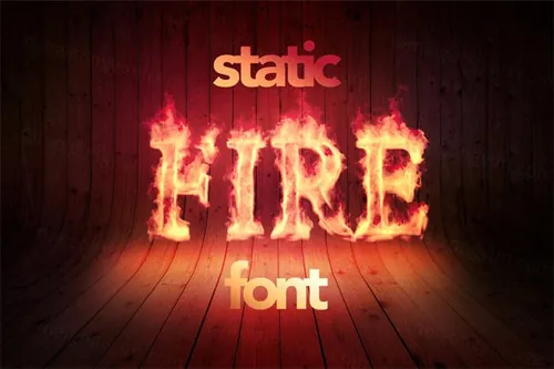 视觉冲击力极强的高品质火焰字母数字标点符号大集合Fire Font Alphabet - Static V...