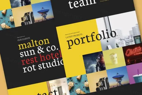 设计和营销机构-网站模板[Ai,PSD]