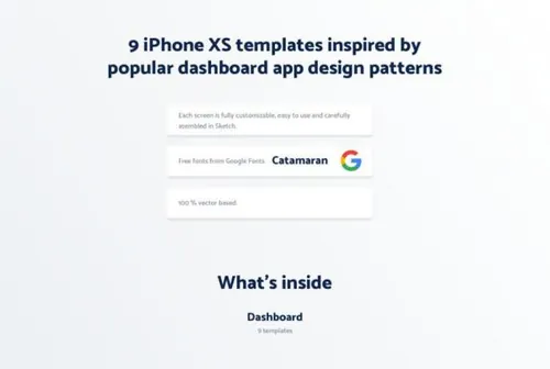 iPhone XS大数据极简主义的仪表盘组件APP UI KIT[Sk