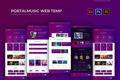 实用的企业网站UI套装下载[PSD,Ai,XD]