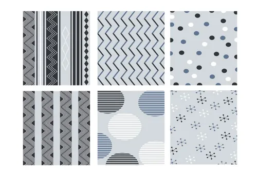 藏蓝色日系和风日式无缝拼接矢量图案