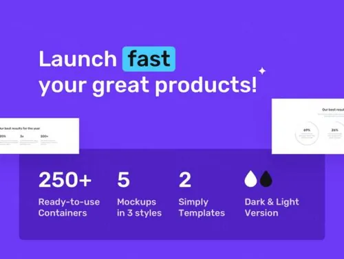 精细设计的模块化的多用途网页线框图UI模板下载