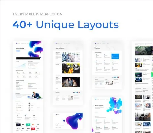金融机构区块链加密货币ICO业务官网设计UI模板下载