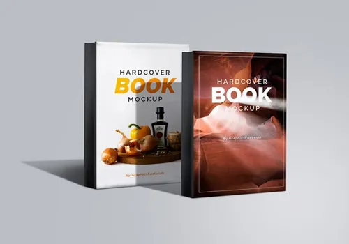 书籍杂志模型PSD贴图模板Hardcover Book Mockup PSD Vol032