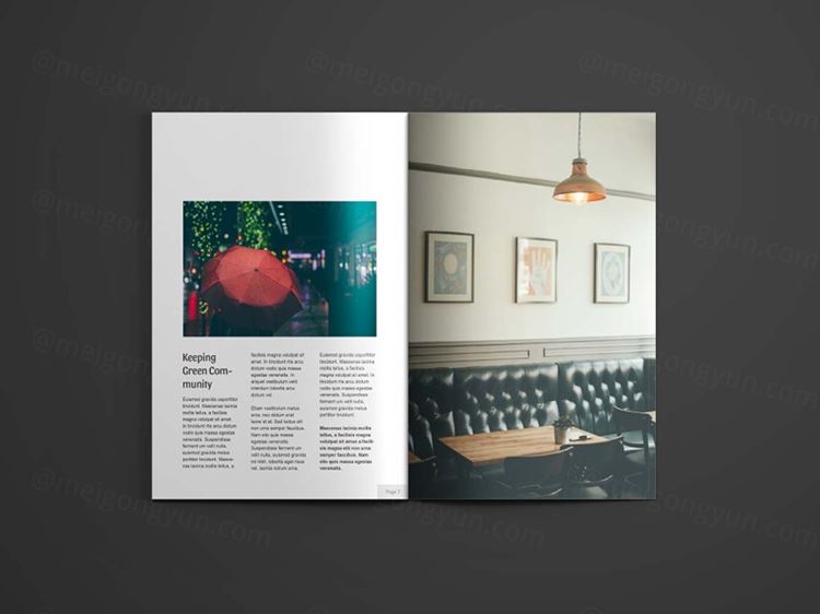 A4杂志模型PSD贴图模板Magazine Mockups