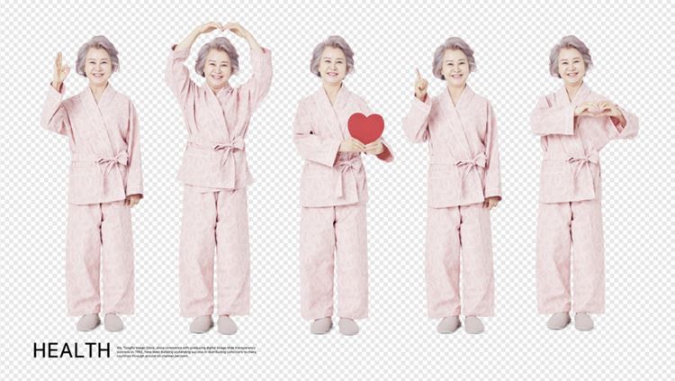 亚洲老年人老太太高清人物职业免抠图素材合辑