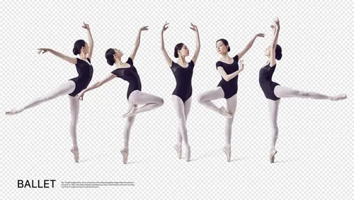 亚洲舞者跳舞姿势高清人物职业免抠图素材合辑
