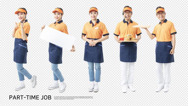 亚洲高清人物职业免抠图素材合辑