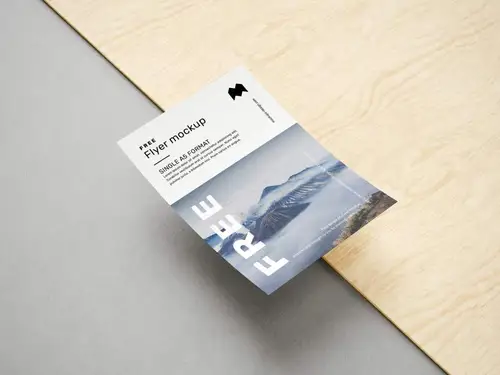 A5传单设计提案样机PSD模板 A5 flyer mockup 样机模版