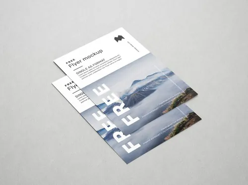 A5传单设计提案样机PSD模板 A5 flyer mockup