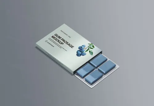 时尚高端简约多用途的高品质逼真质感口香糖包装Chewing Gum