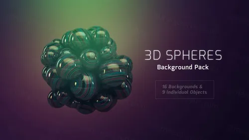C4D气球设计素材16 Sphere Backgrounds