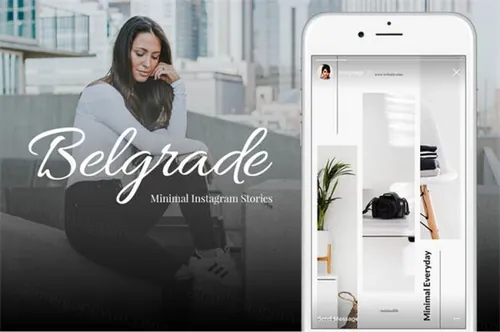 Instagram  简洁干净混合搭配模板及视频教程