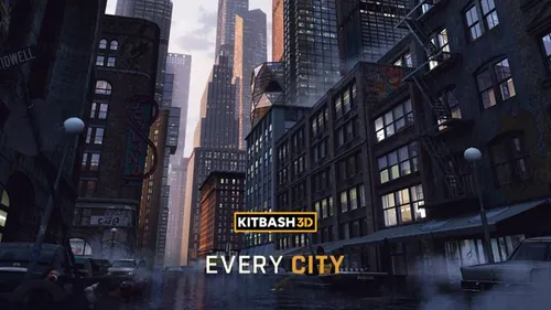 现代都市摩天大楼CBD金融区住宅楼政府大厅城市建筑3D模型素