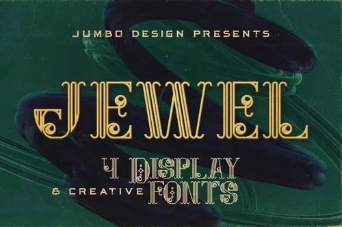 复古欧式英文字体ewel - Display Font