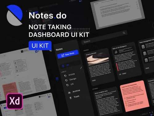高质量笔记记录Web UI界面设计素材 Notes.do Notes