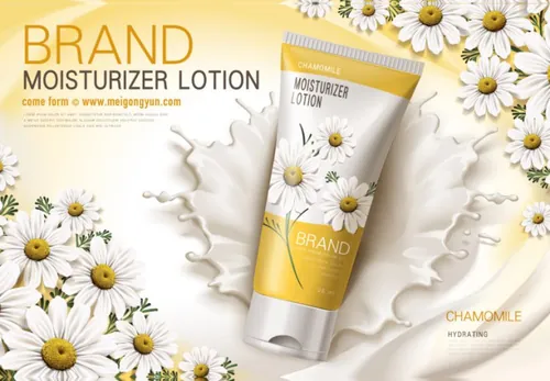 菊花精华化妆品Ai矢量广告海报Cosmetic posters