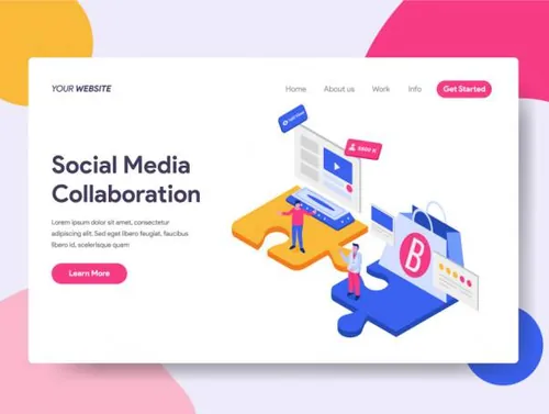 社交媒体交友类APP应用UI设计Social Media Influe