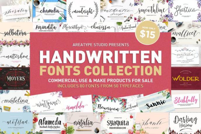 手写英文个性字体巨无霸大合集