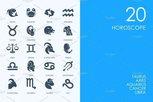 星座图标 Horoscope icons