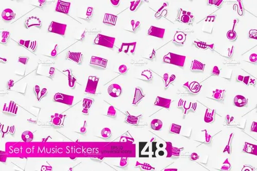 148音乐图标 148 music stickers