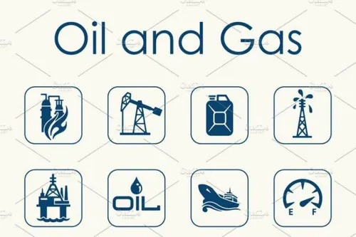 石油和天然气相关图标 oil and gas simple icons