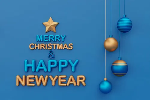 三维渲染可爱卡通圣诞节日装饰品3D插画背景高清图片素材