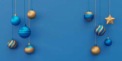 三维渲染可爱卡通圣诞节日装饰品3D插画背景高清图片素材