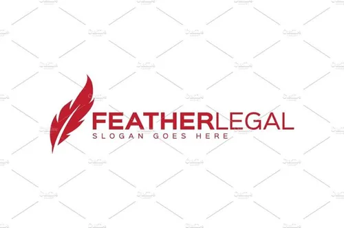 羽毛标志Logo模板 Feather-Logo