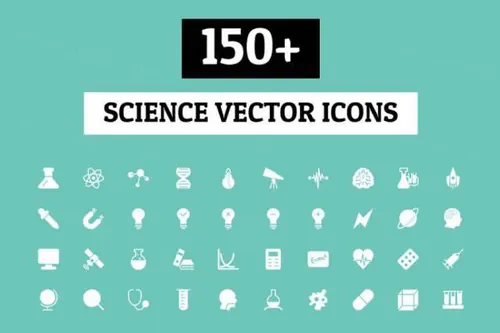 150个科技图标 150  Science Vector Icons