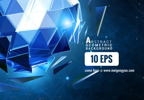 立体抽象几何背景Abstract Geometric