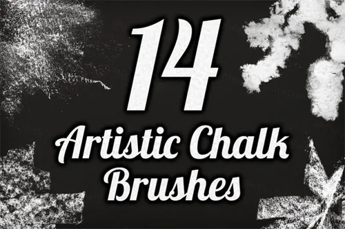 艺术粉笔笔刷包 Artistic Chalk Brush Pack 1