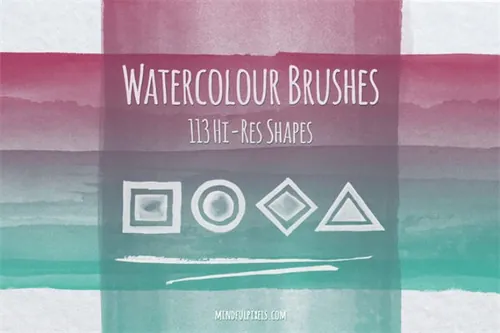 水彩ps笔刷2 Watercolor Brushes