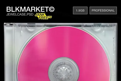 复古老物件音乐演唱会电影CD光碟盒包装设计样机模板 Jewelcase.psd - CD Case Mockup