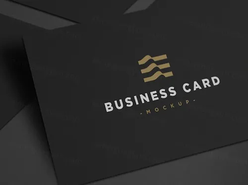 名片平铺模型PSD贴图模板Business Card Mockup PSD
