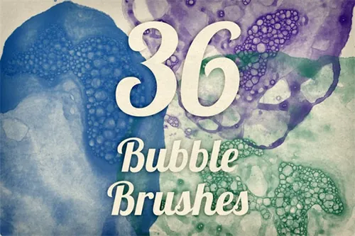 墨水泡泡纹理PS笔刷 Bubble Textures Brush Pa