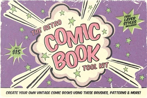 怀旧漫画工具包 The Retro Comic Book Tool K