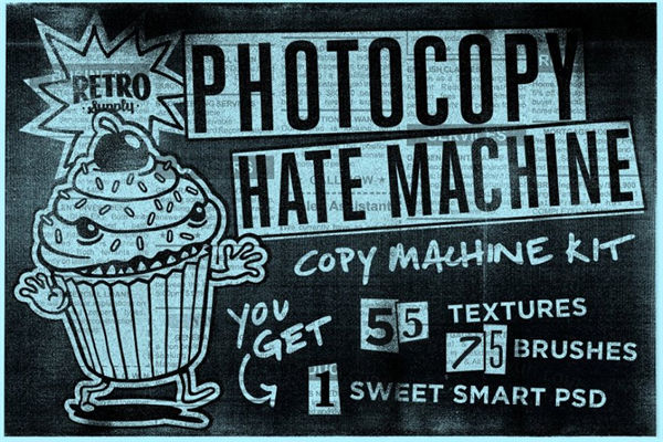 复古影印纹理包 Photocopy Hate Machine Text